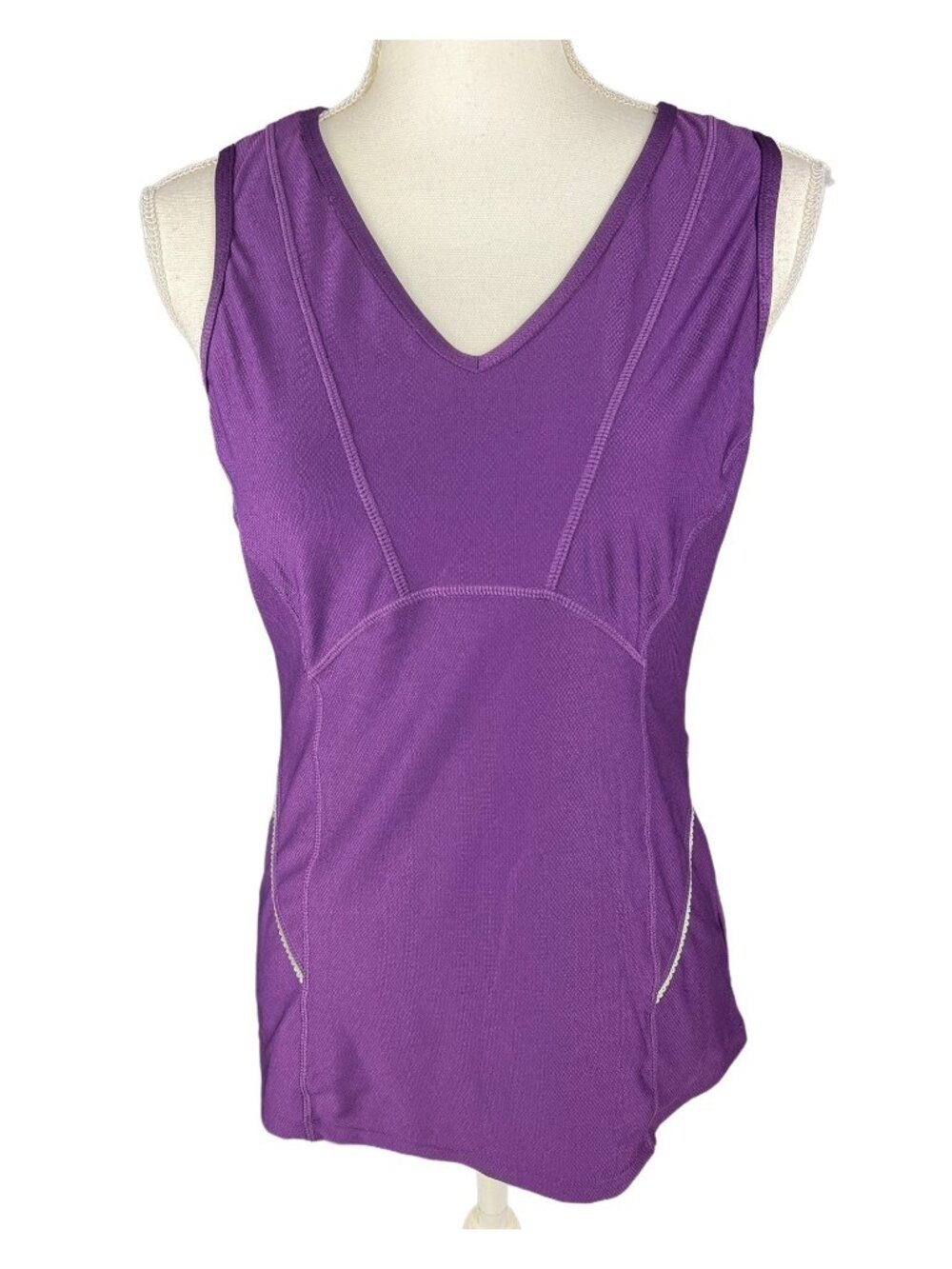 Athleta Womens Purple Sleeveless Running Tank Top Size S
